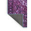 Tapis oriental en laine / polyester tissé à la machine en mauve / noir / blanc-2063117955