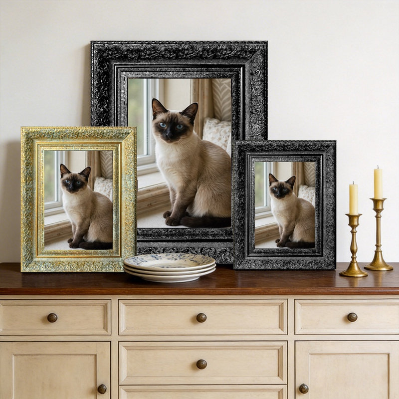 Cadre de table pour décoration de vestibule, Black, 1, 11" W x 14" H