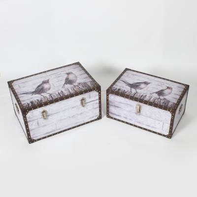 Winsford 2 Piece Metal Camp Trunk / Footlocker