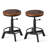 Grampian Swivel Adjustable Height Counter Stool with Metal Frame