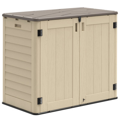 48" W × 42" H Resin Horizontal Outdoor Storage Cabinet