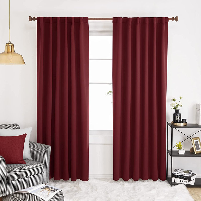 Darlington Room Darkening Curtain Pair, 52" W x 108" L, Turquoise