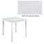 Table de salle à manger en bois, table de cuisine pour petit espace, table de comptoir pour 4 personnes, blanc