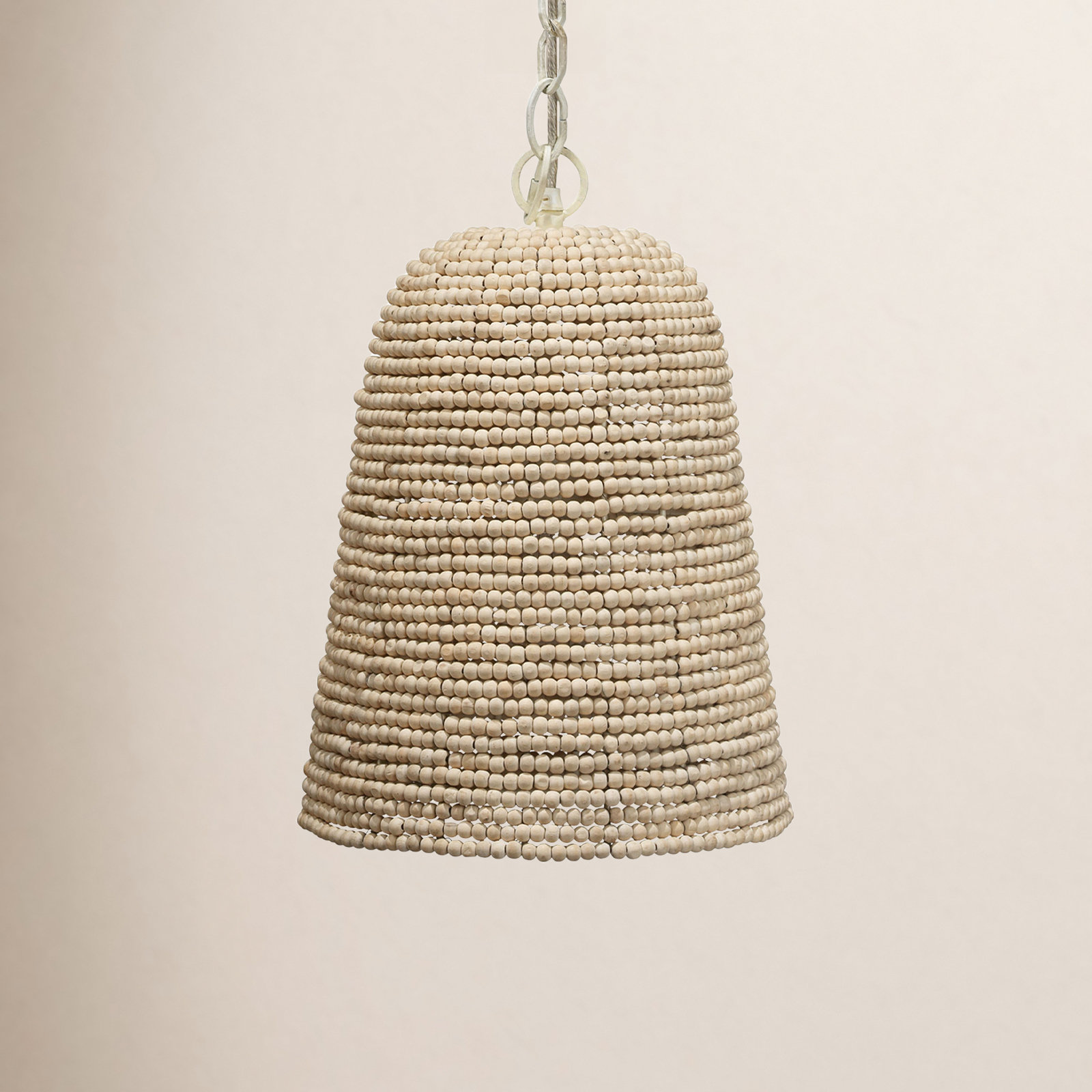 Pacifica Single Light Wood Dimmable Pendant