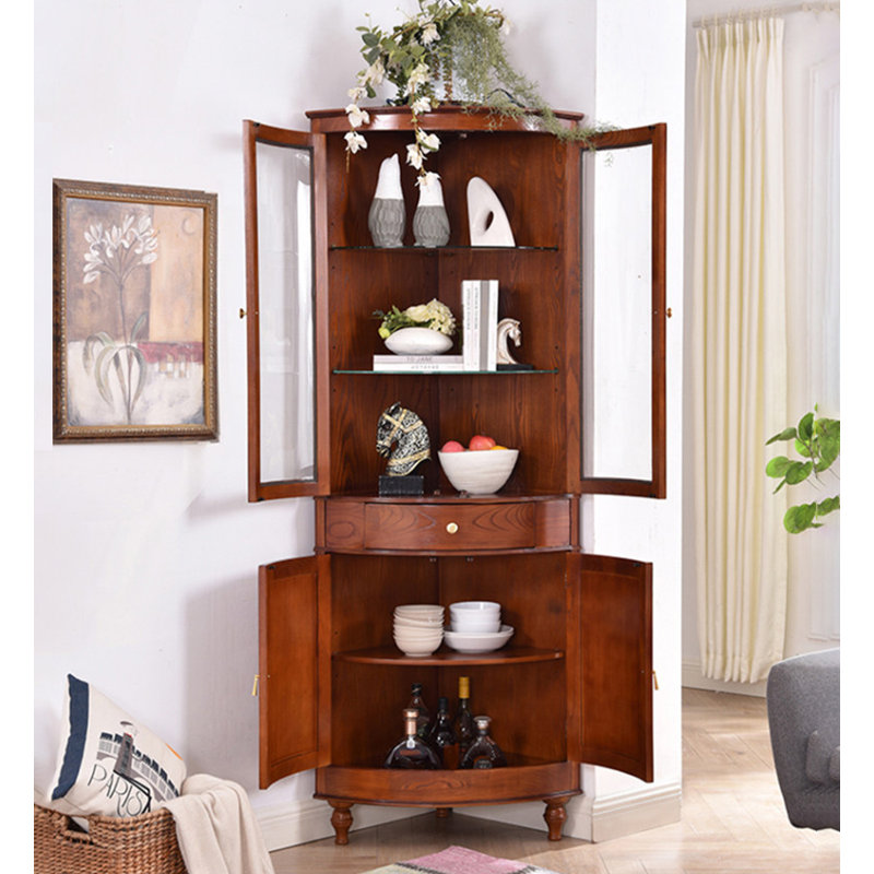 19.69 " L Solid Wood Bar Cabinet