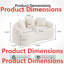 Elegant White Curved Loveseat - Cozy 2-Seater Sofa with Chenille Fabric & Plush Comfort for Small Spaces-2012021857