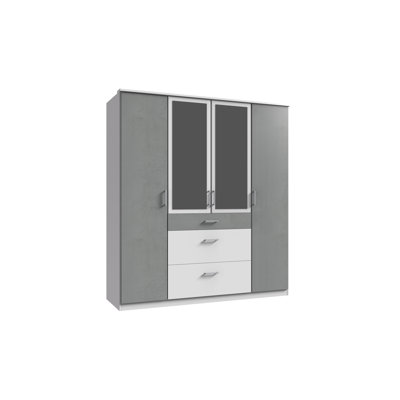 Gunhard 4 Door Manufactured Wood Wardrobe