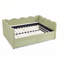 Lit de jour Cozy Gingham avec deux tiroirs de rangement, port USB et adorable tissu en forme de vague-1612715504-1612715516