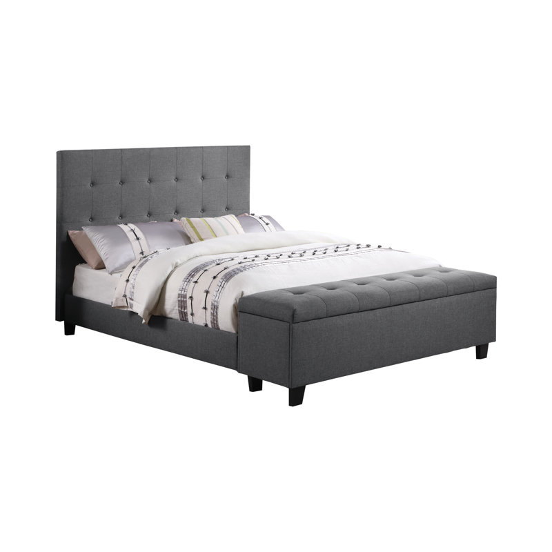 Upholstered Platform Storage Bed, Full
