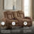 Faux Leather Power Reclining Sofa-1782957592