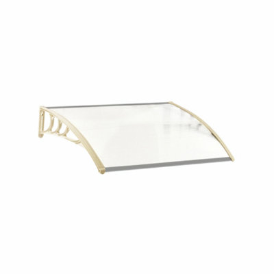 17 Stories 150cm W x 100cm D Plastic Cover Retractable Door / Window Awning