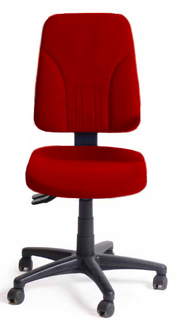 Symple Stuff Polyurethane and Mesh Office Chair, No armrests, Red