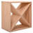 24-Bottle Solid Wood Stackable Wine Rack - Free-Standing Modular Wine Storage Shelf for Kitchen & Cellar, Brown