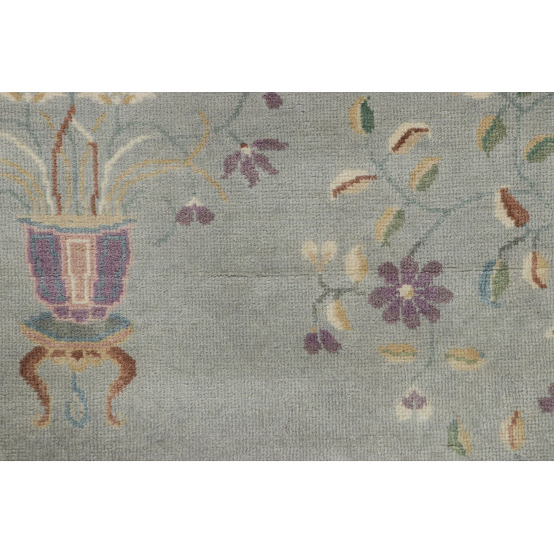 One-of-a-Kind 2'x4'2 Hand Knotted Area Rug