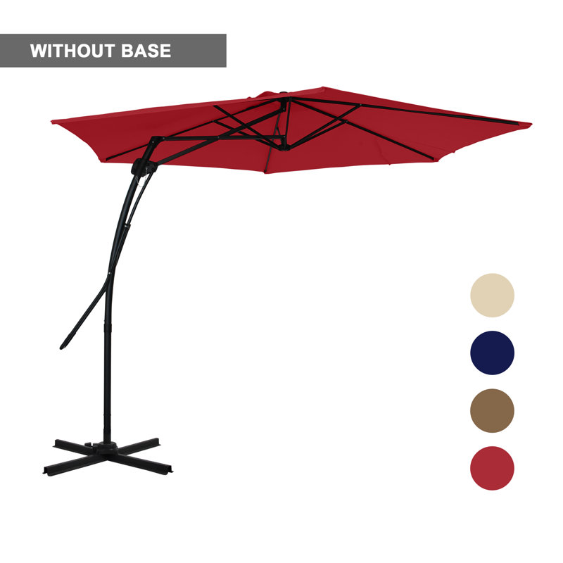 Parasol en porte-à-faux 10 pi Darathy, Rouge