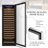165 Bottle Single Zone Freestanding Wine Refrigerator
