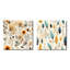 Vanhorn - Ensemble de 2 carrés muraux floraux en métal-102679184