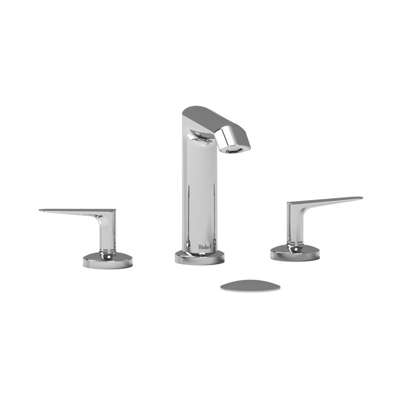 Chrome Brass Transitional Widespread Lavatory Faucet