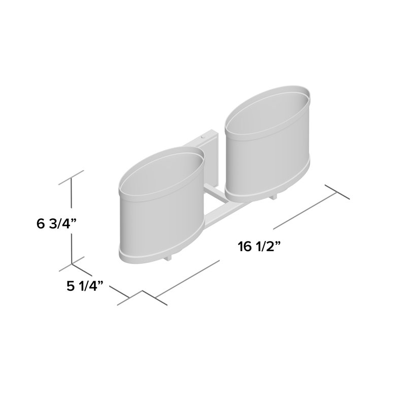 Éclairage pour meuble-lavabo 2 lumières Kenyon, Nickel brossé
