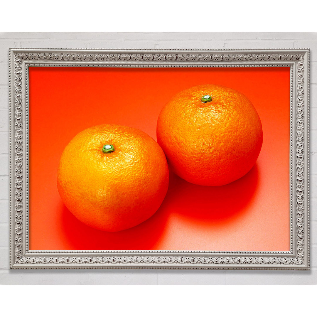 Orange Pair - Einzelner Bilderrahmen Kunstdrucke