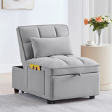 Multifunctional Single Sofa Bed, Tufted Single Pull Out Sofa Bed