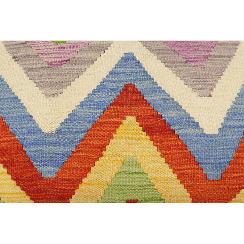 Banc de rangement rembourré avec tablettes, Rouille / bleu / chevron beige, H 20 po x l 36 po x P 18 po
