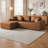 Compression Sectionals, Faux Leather L Shaped Modern Sofa for Home