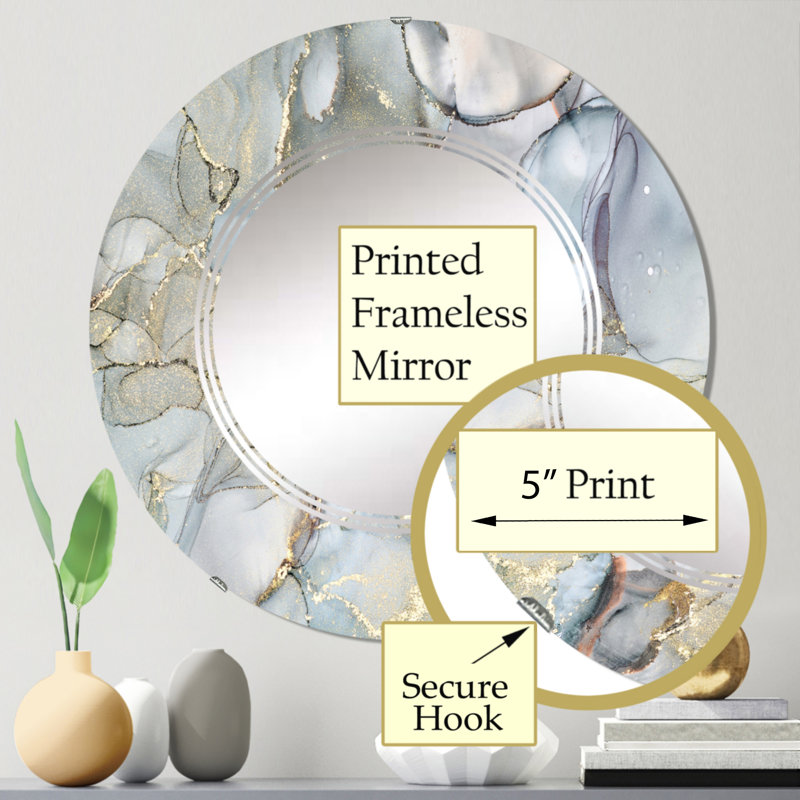 Miroir de salle de bain sans cadre, 24 po x 24 po