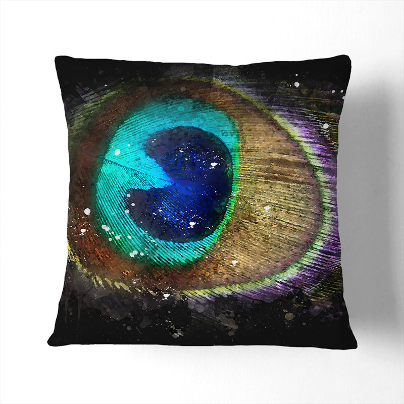 Square Cushion, 55cm H x 55cm W x 20cm D, Black