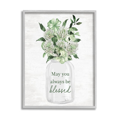 Bb-261-Be Blessed Herb Bouquet, encadré sur bois