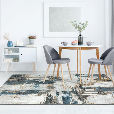 Tapis performance / gris / bleu / brun