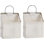 Sacs de rangement à suspendre au mur, panier de rangement de bureau en lin et coton pour la cuisine, la chambre à coucher et le salon (gris # 2)