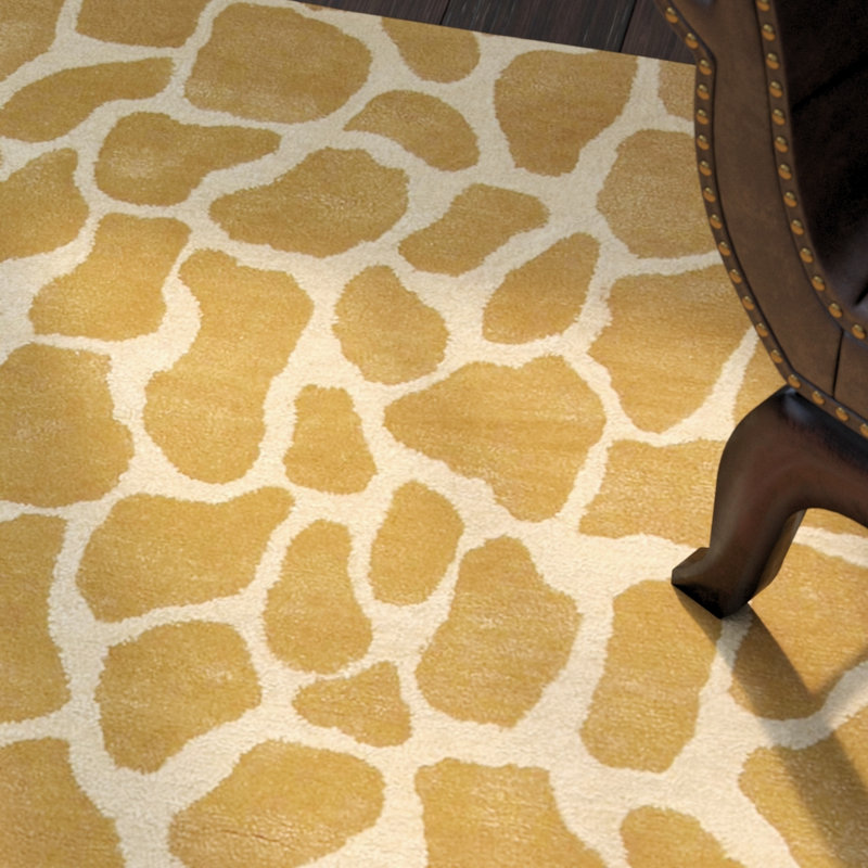 Soho Hand Tufted Wool Animal Print Rug, Runner 2'6" x 10'