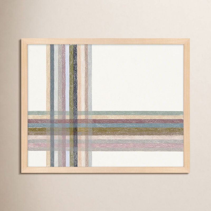 Untitled: Intersections No.1 Horizontal By Beth James - Framed Wall Art, Maple Framed,  20'' H x 25'' W x 1.25'' D