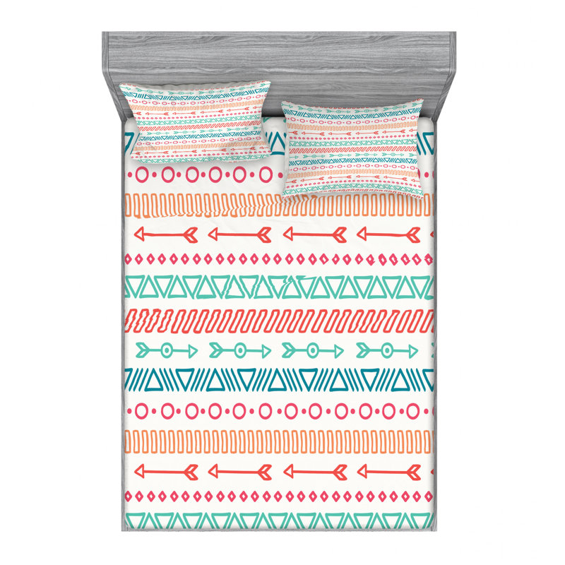 Microfiber Sheet Set, Queen Sheet Set with Fitted Sheet