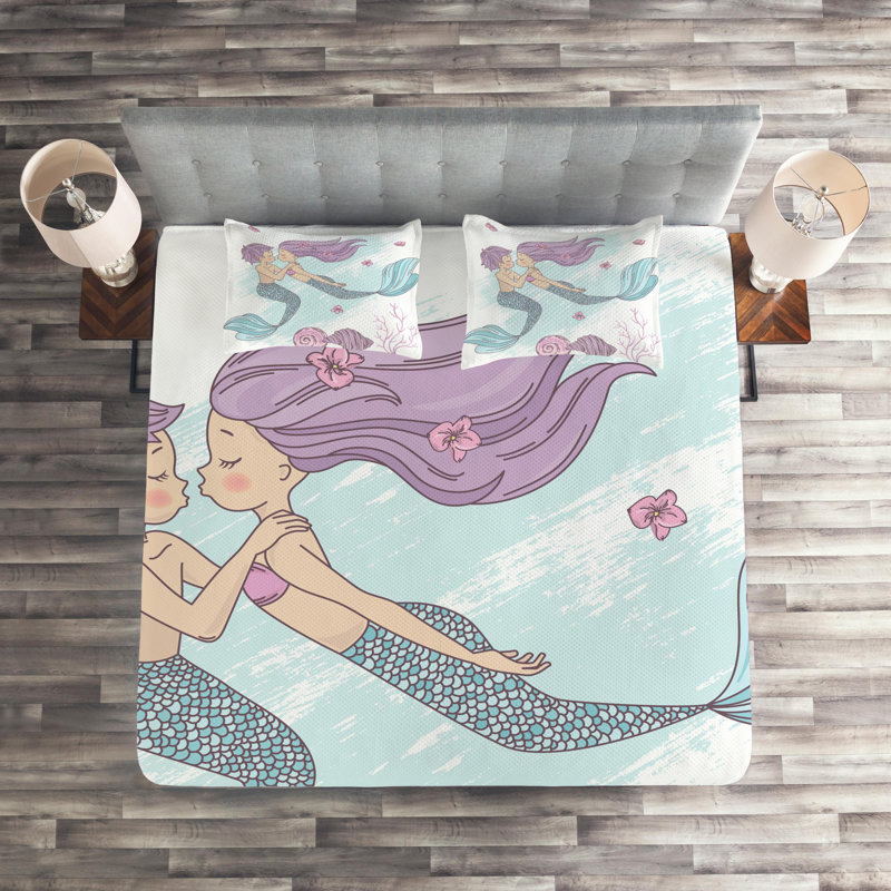 Polyester Coverlet, King Bedspread + 2 Shams