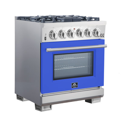 Capriasca 30"" 4.32 cu. ft. Freestanding Gas Range -  Forno, FFSGS6260-30BLU