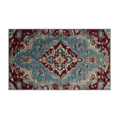 Machine Washable Gray Area Rug