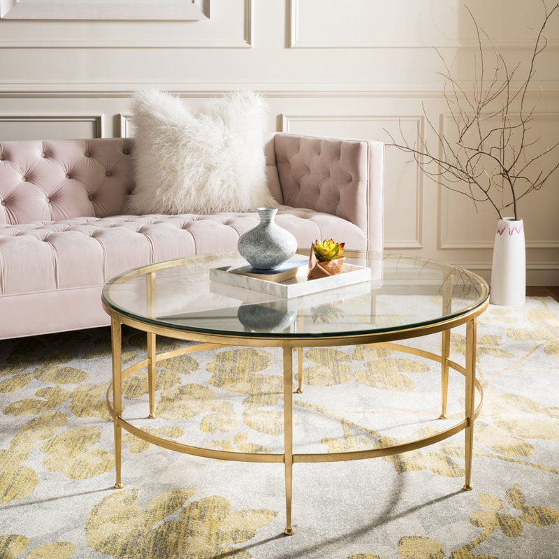 Edmund Cocktail Table, Antique Gold Gilt