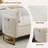 66"W Upholstered Flip Top Velvet Storage Bench with Gold Legs and 2 Pillows-1637878298-1627655204