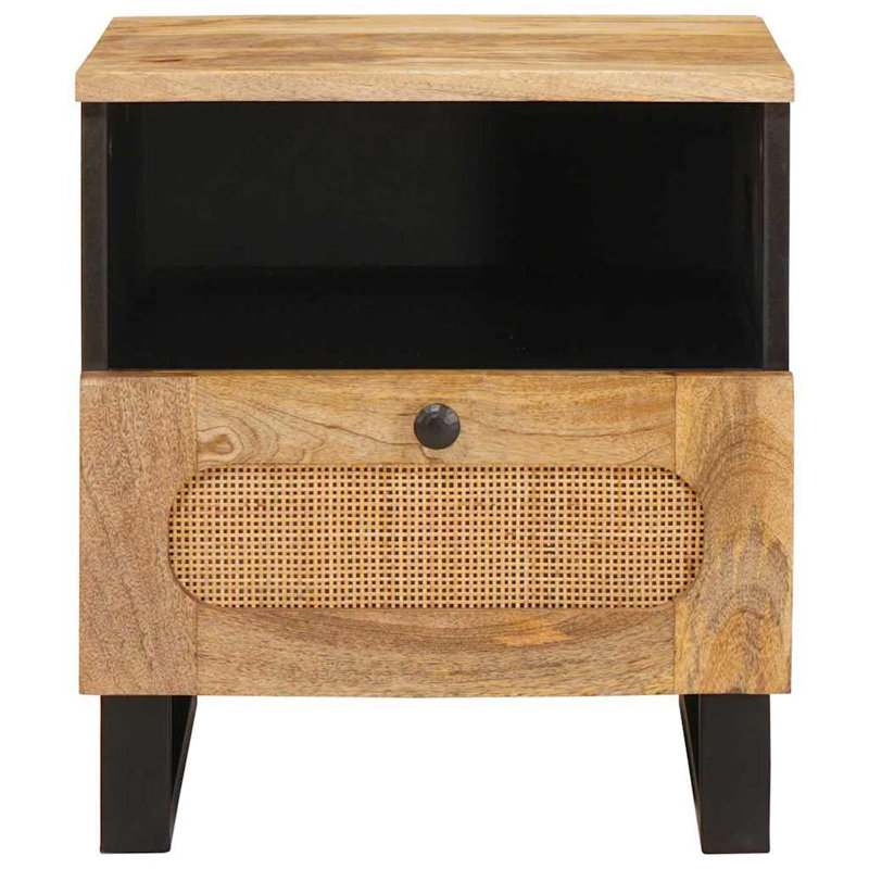 40cm W Solid Wood Bedside Table