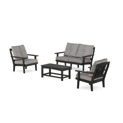 Ensemble de conversation à assise profonde et causeuse 4 pièces Cape Cod