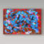 «Red and Blue Abstract», reproduction de peinture à l'huile sur toile tendue-31978747