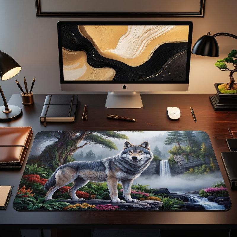 Polyester Desk Pad, 14.4x12.1