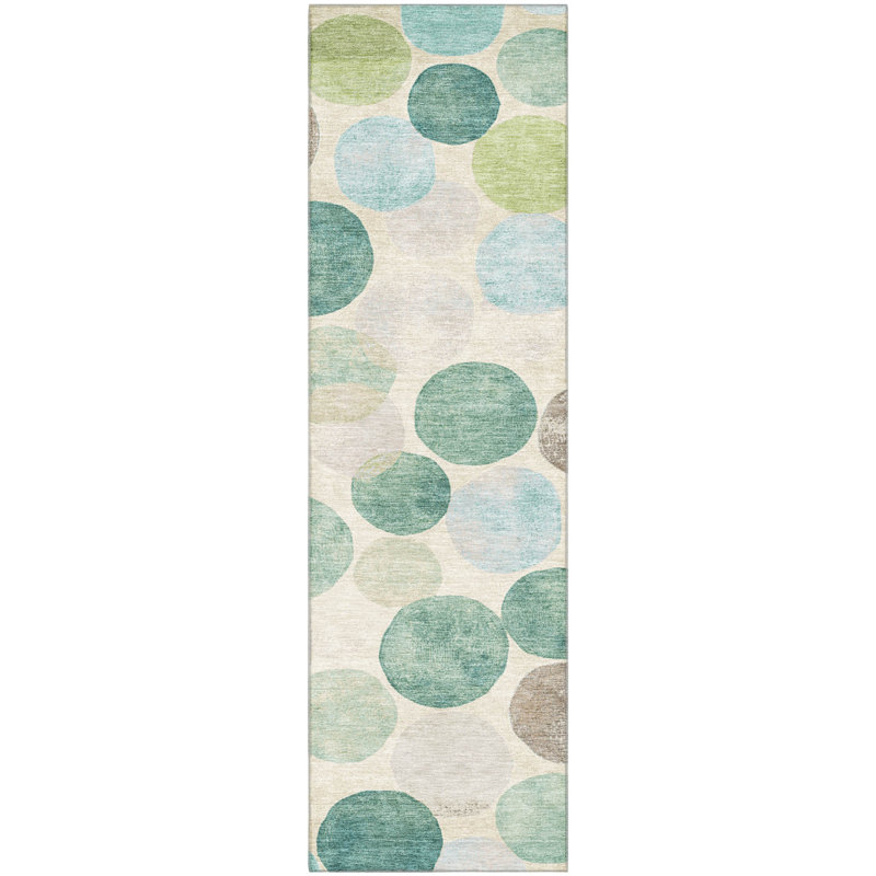 Premium Machine Washable Tiana Geometric Rug, Runner 2'3" x 7'6"