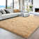 Shag Area Rugs for Living Room, Soft Fluffy Rugs for Bedroom, Nursery, Kids Room Home Decor, Camel