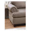 Ensemble de canapé modulaire 3 pièces contemporain avec méridienne réversible et repose-pieds, tissu Mocha Dorris