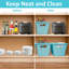 Ensemble de 4 paniers de rangement, bac de rangement en plastique