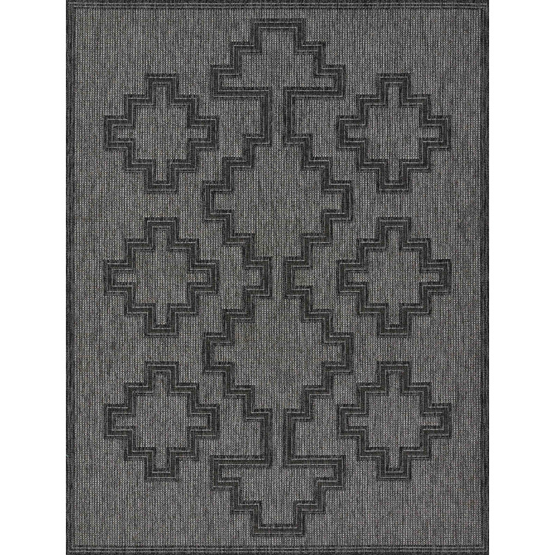 Tapis gris anthracite Marialba, Rectangle 5 pi 3 po x 7 pi