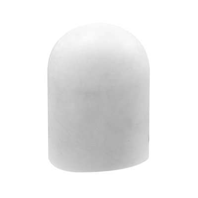 Embouts de tablettes métalliques, diamètre intérieur 5/16 po, vinyle, blanc (paquet de 24)